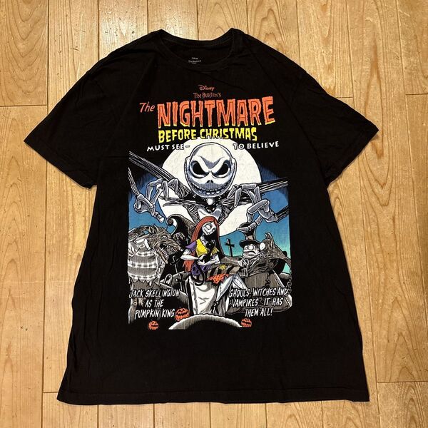 Disney vintageナイトメアー・ビフォア・クリスマス Tシャツ XXL