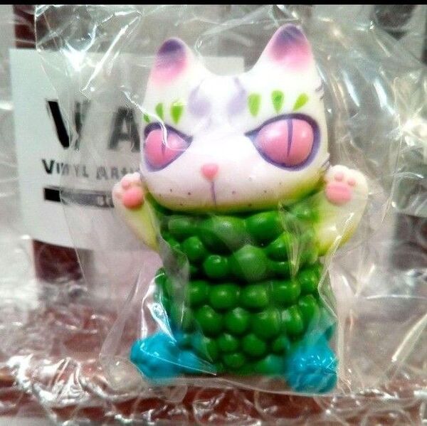VAG こえびねこ 猫 妖怪 ソフビ フィギュア 招き猫 海老フライ 和風 日本 エビ ガチャ えびねこ 猫又 化け猫 縁起物