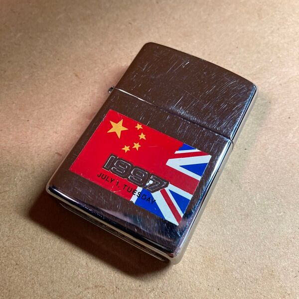 ZIPPO ジッポー レア 香港 返還 イギリス 国旗 1997 ポリッシュ 1995年