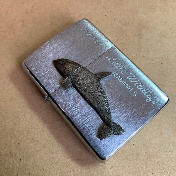 ZIPPO ジッポー シャチ little wildlife 野生生物 MAMMALS 哺乳類 メタル 1998年