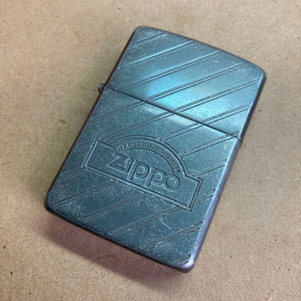 ZIPPO ジッポー デカスラ ビンテージ ストライプ デザイン heavy duty lighter ロゴ LOGO 1985年