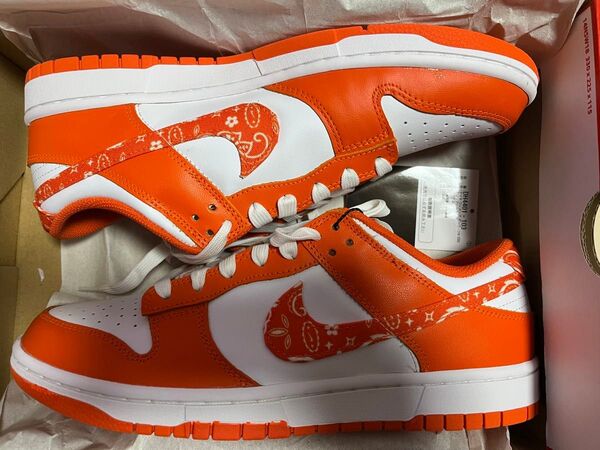 Nike Women's Dunk Low Orange Paisley 28