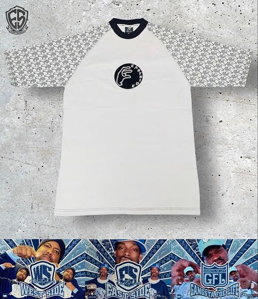激レア G-WAY/MagicShowモデル非売品/ESハンドサインモノグラム Tシャツ グレー/EAST SIDE