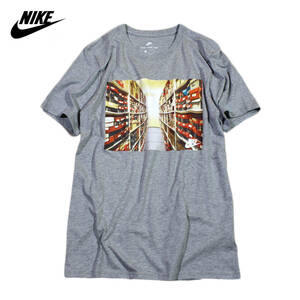 【新品】ナイキ フォトレッド 半袖 Tシャツ【063：灰】L トレ ジム スニーカー NIKE