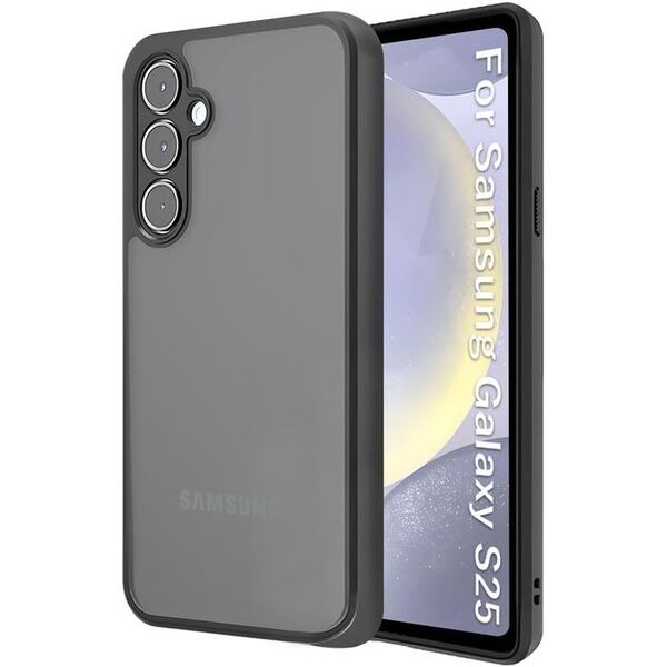 【Y10】Galaxy S25 半透明マットTPUケース ワイヤレス充電対応