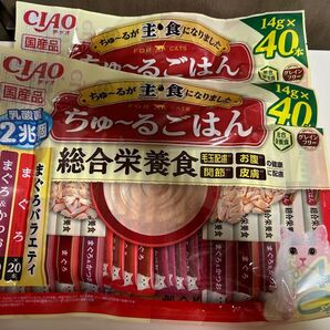 Ciao チャオ ちゅーるごはん 計80本 いなば グレインフリー まぐろバラエティ 総合栄養食