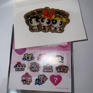 パワパフガールズ シークレットアクリルステッカー 3人 ゴールドver.