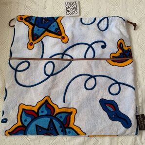 LOEWE PAULA DRAW STRING POUCH TOWEL L ドローストリングポーチパウラズイビザ バッグインバッグ