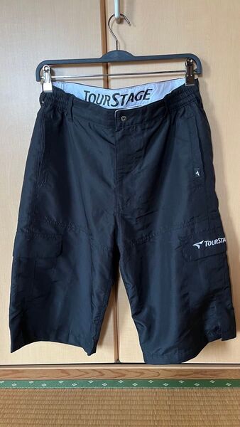 TOURSTAGE ハーフパンツ メンズ 黒 ブラックサイズLL