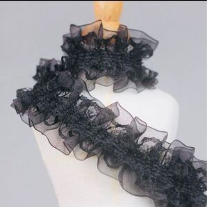 NO.116フリルラッセル ゴムありレース 幅4cm*2m