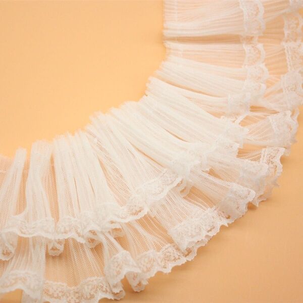 NO93 フリルラッセルレース 幅9cm*2m