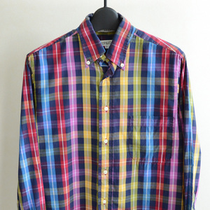 美used Individualized Shirts インディビジュアライズド チェックシャツ size 14 32