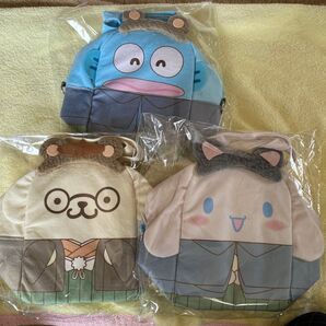 サンリオキャラクターズ ショルダーバッグ 3個セット