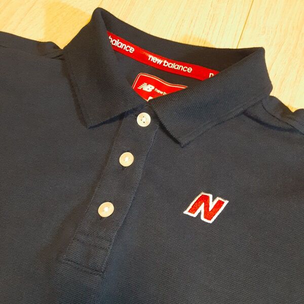 new balance golf レディース ポロシャツネイビー サイズ1(M)