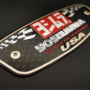 YOSHIMURA 耐熱アルミステッカー マフラーステッカー 耐熱ステッカー 耐熱エンブレムプレート ヨシムラ