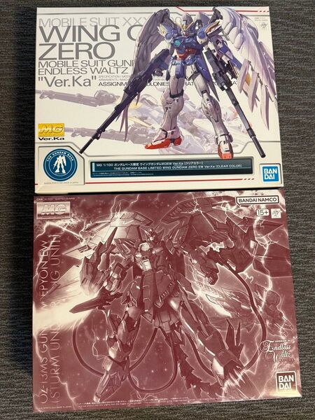 MG ウィングガンダムゼロEW ver.ka クリアカラー MGガンダムエピオン シュトゥルム・ウント・ドラング装備 セット