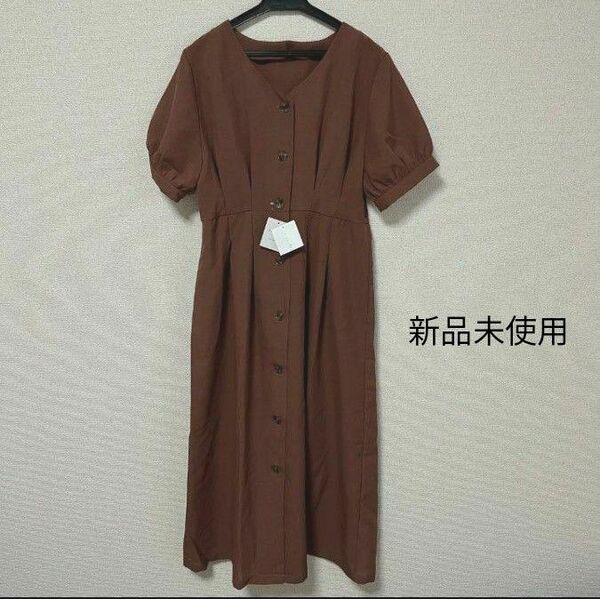 半袖 ロング ワンピース Mサイズ