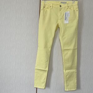 I.T.'S. international パンツ イエロー系 サイズL イッツインターナショナル スリムストレッチパンツ
