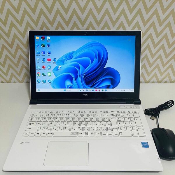 T274 NECノートパソコンWEBカメラSSD高速Windows11オフィス付