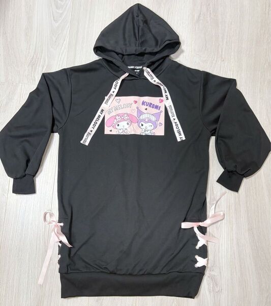 パーカー マイメロディ クロミ サンリオ 黒 トレーナー