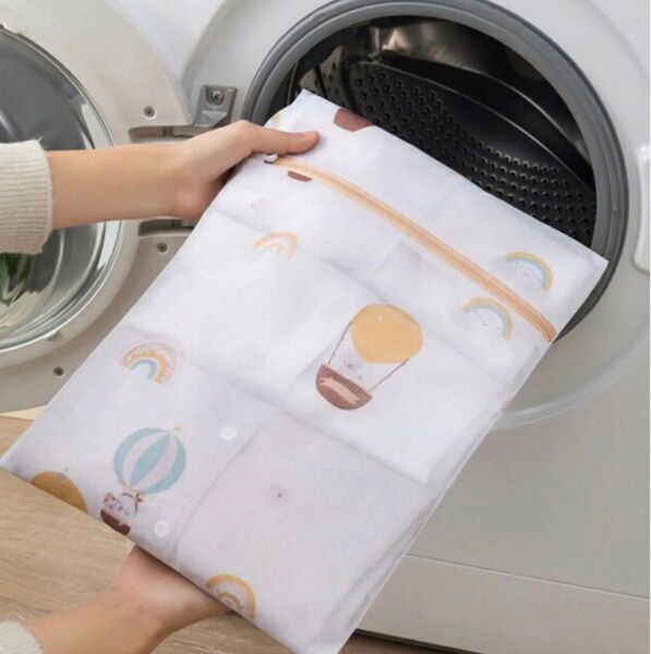 洗濯ネット ラージサイズ 2枚セット 40*50cm ランドリーネット 洗濯袋 コート/セーター/T-シャツ/パンツなど適用