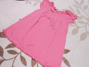 ♪1988　130㎝　ELLE　半袖ワンピース　Tシャツ地　ピンク