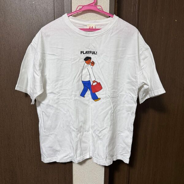 櫻井翔 未来への言葉展 PLAYFULL! イラストTシャツ ホワイト Mサイズ