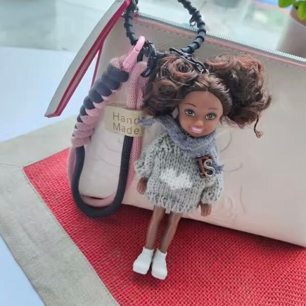 ドールチャーム じゃらじゃらキーホルダー バービーチャーム チェルシーチャーム 韓国 おしゃれ キーリング 人形 Barbie