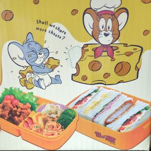 【値下げ】トムとジェリー ランチボックス カトラリー付き 新品