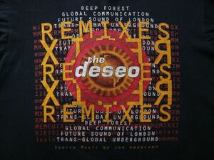 1995年 The Deseo Remixes by Jon Anderson (YES) ビンテージ Tシャツ XL リミキサー DEEP FOREST TRANSGLOBAL UNDERGROUND // 検 Enigma