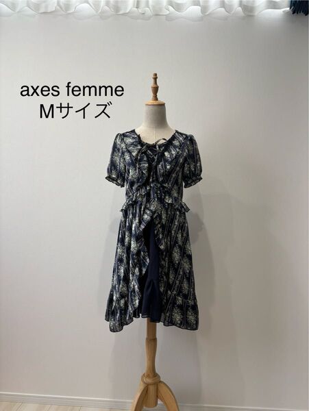 axes femme Mサイズ ワンピース 花柄 ゴスロリ クラシック