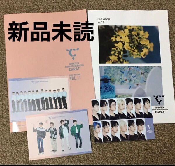 SEVENTEEN CARAT MAGAZINE vol.11 12 FC会報 2冊セット ポストカード付 ファンクラブ セブチ
