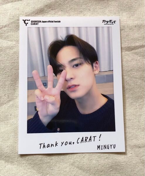 SEVENTEEN カラモバ W会員特典 ミンギュ 3周年 ポラロイド セブチ フォトカード 写真
