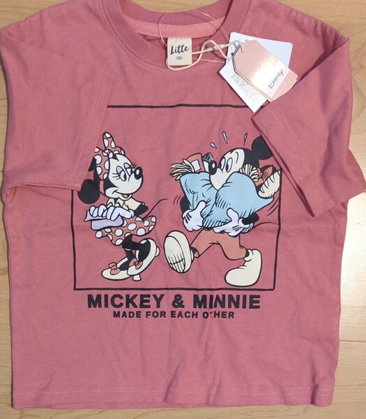 しまむら リトシー ミッキー ミニー Tシャツ 半袖 100