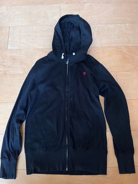 ジムフレックス Gymphlex 薄手パーカー サイズ14 黒色
