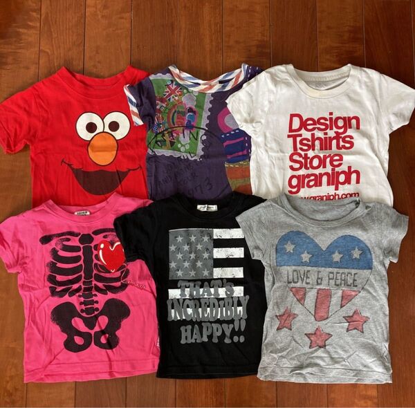 JAM グラニフ他 男の子 半袖 Tシャツ 6点セット 100まとめて