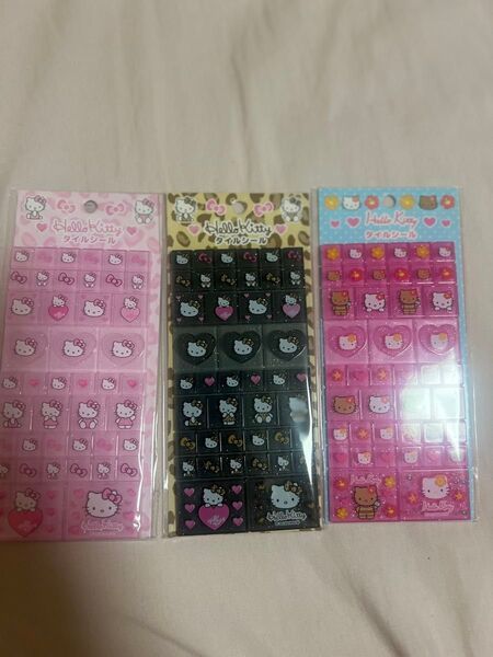 新品未開封 ハローキティー タイルシール サンリオ