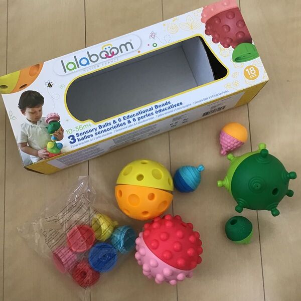 ララブーム センソリーボール付 18ピースセット 知育玩具