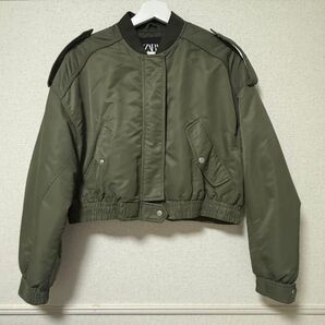 ZARA ポケット付きボンバージャケット MA-1