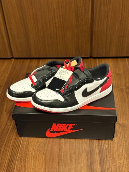 Nike Air Jordan 1 Retro Low OG Black Toe US11JP29cm AJ1つま黒 黒タグ
