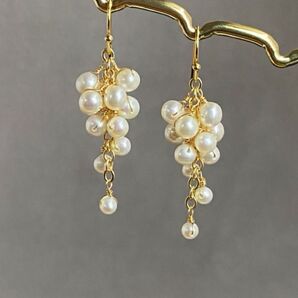 シェルパール シャラシャラピアス