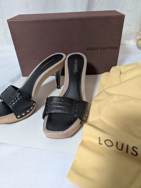 LOUIS VUITTON ルイヴィトン ミュール ウッド