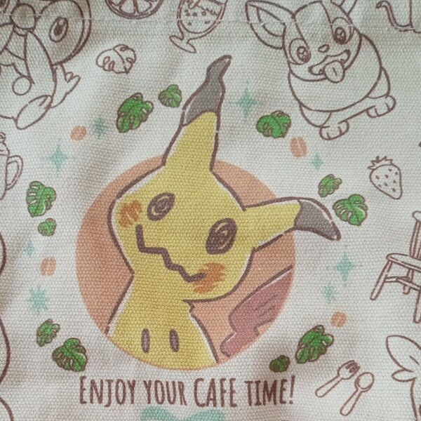 ポケモンカフェ トートバッグ ミミッキュ イーブイ ワンパチ