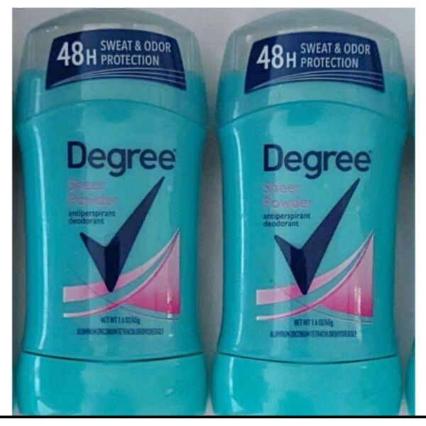 Degree ディグリー シアーパウダー デオドラント制汗剤スティック 2本