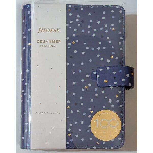 ファイロファックス FILOFAX システム手帳 スノー インディゴ バイブルサイズ ネイビー
