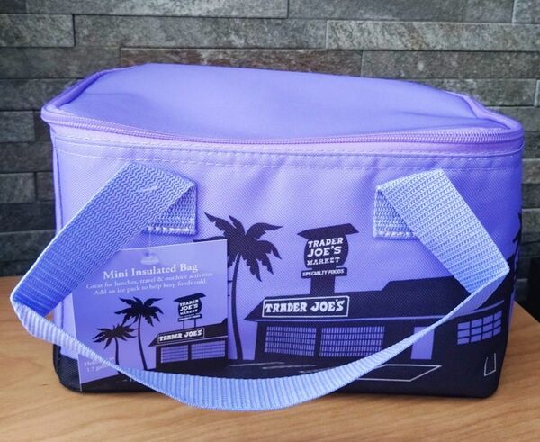 Trader Joe's ミニ保冷バッグ パープル 未使用
