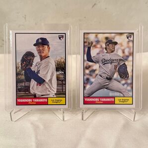 Topps YOSHINOBU YAMAMOTO(山本由伸)RC ルーキーカード ベースカード、イメージバリエーションカードセット