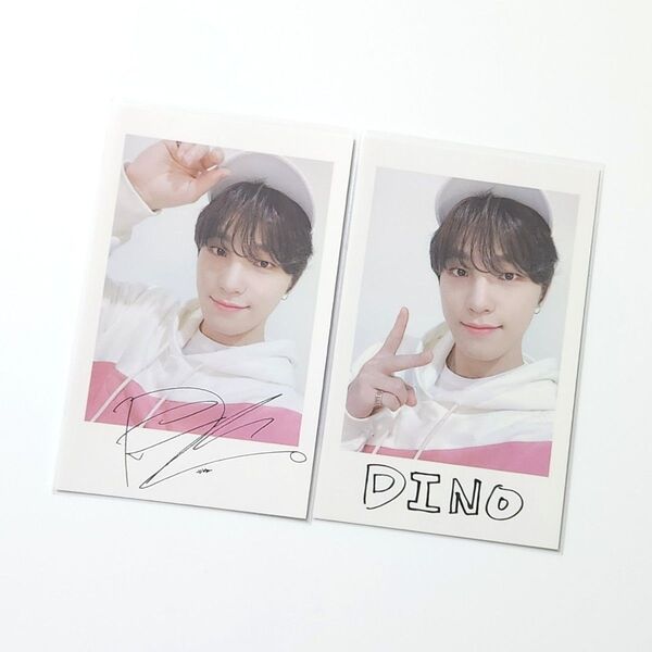 SEVENTEEN CARAT LAND 2020 ポラロイドフォト ディノ 2枚セット セブチ ケレン フォトカード トレカ