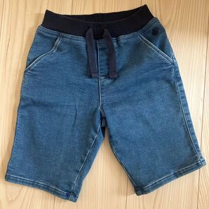 プチバトー デニムハーフパンツ