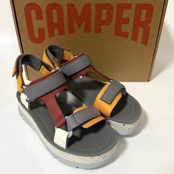新品 Camper Oruga Up カンペール レザーサンダル マルチカラー